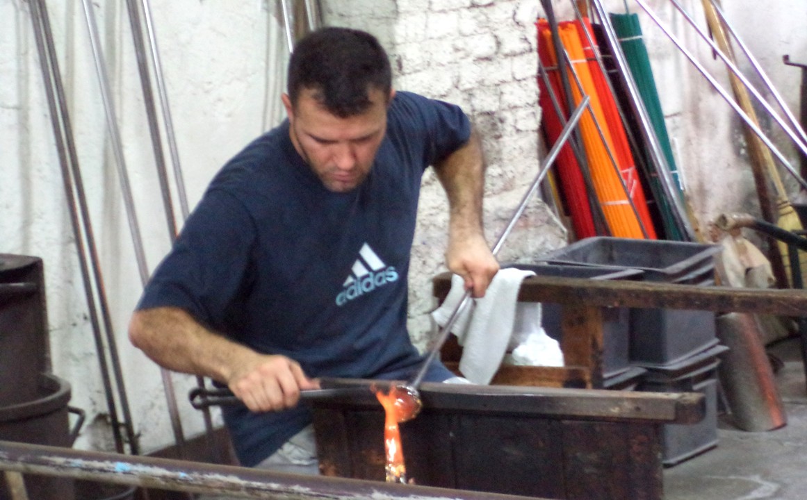 Murano glass factory.