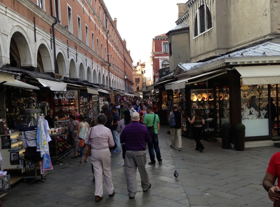 Just outside our hotel, Lista di Spagna