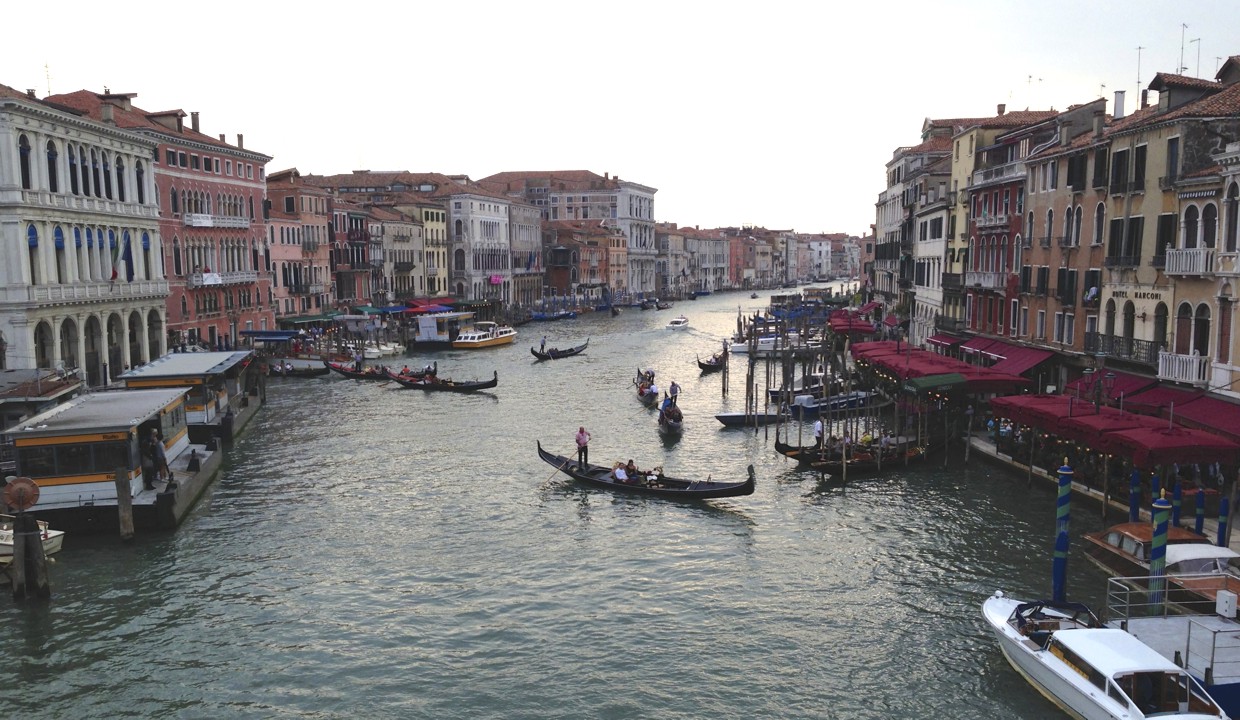 The Grand Canal, the main water-traffic corridor.