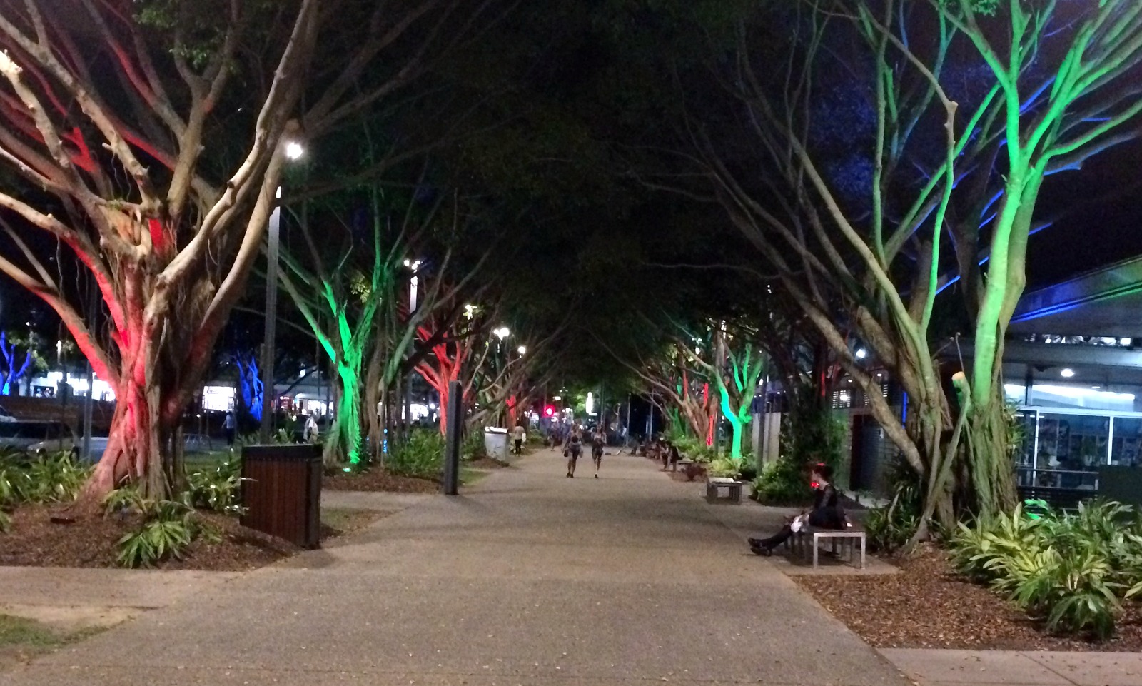 Back in Cairns that evening. The Promenade.