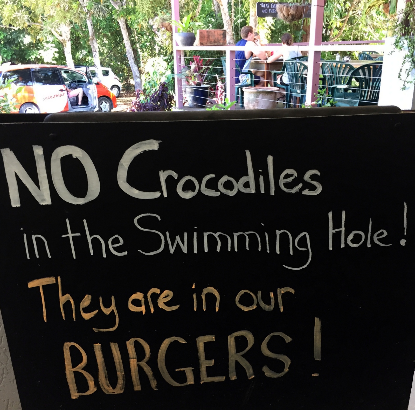 Close to our place in Cape Trib, this place had a swimming hole. Pass!