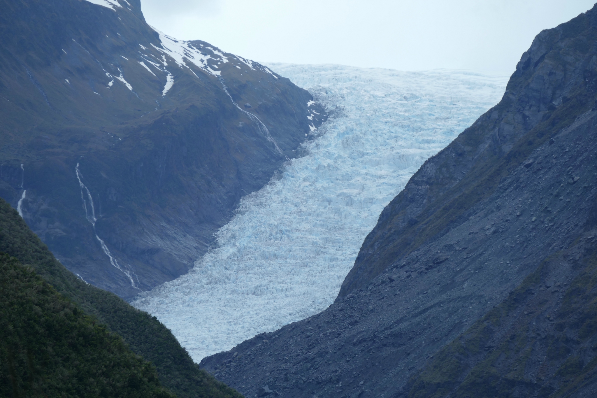 Hiking up to the glacier.