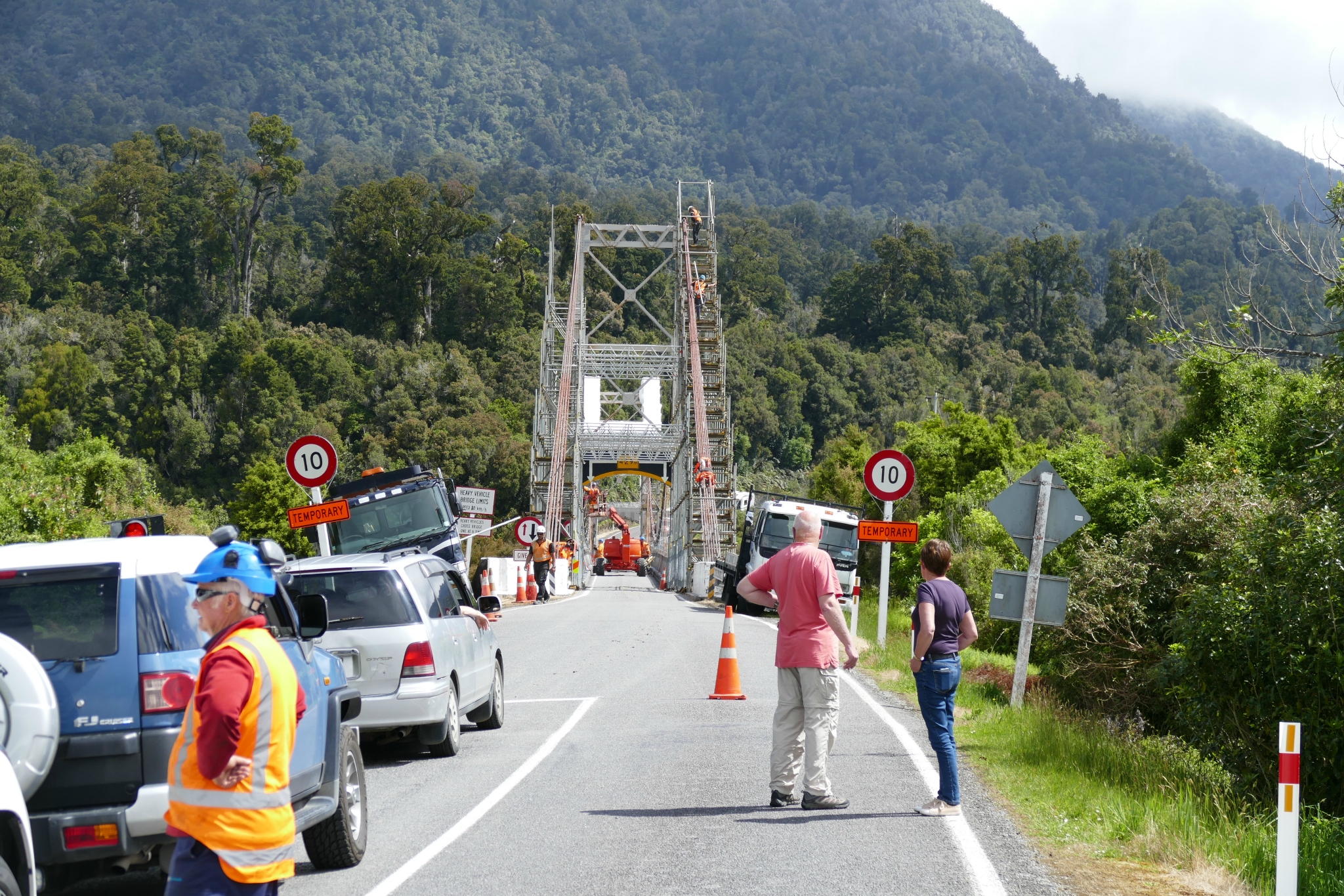 One-lane bridges'. We only had to stop twice. 