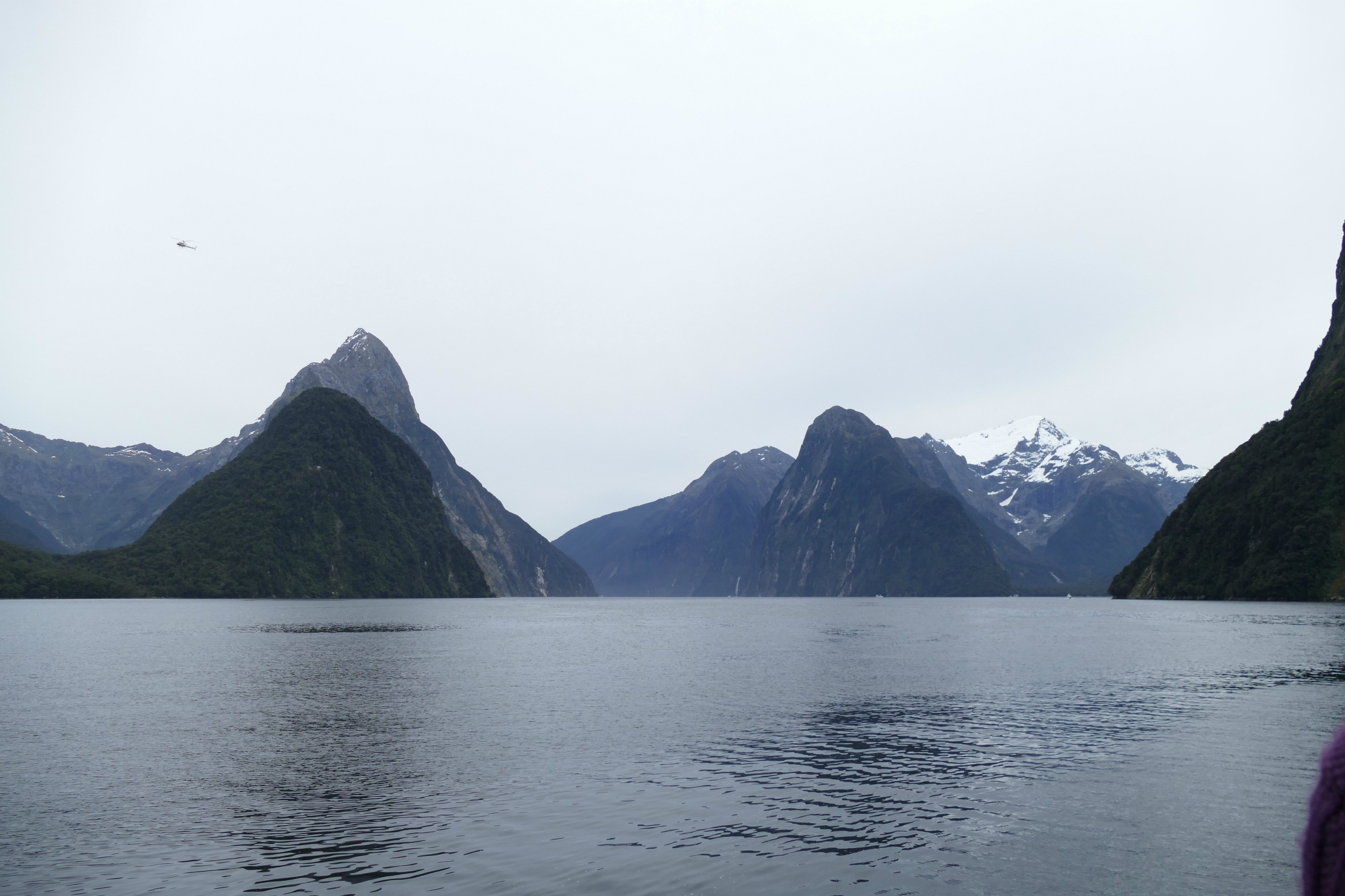 The famous view of Milford Sound.