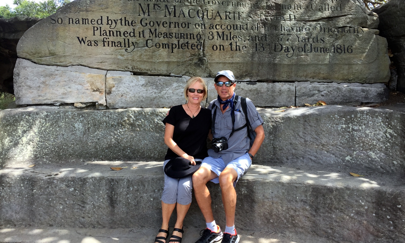 ...with an obligatory visit to Mrs. MacQuarie's chair.