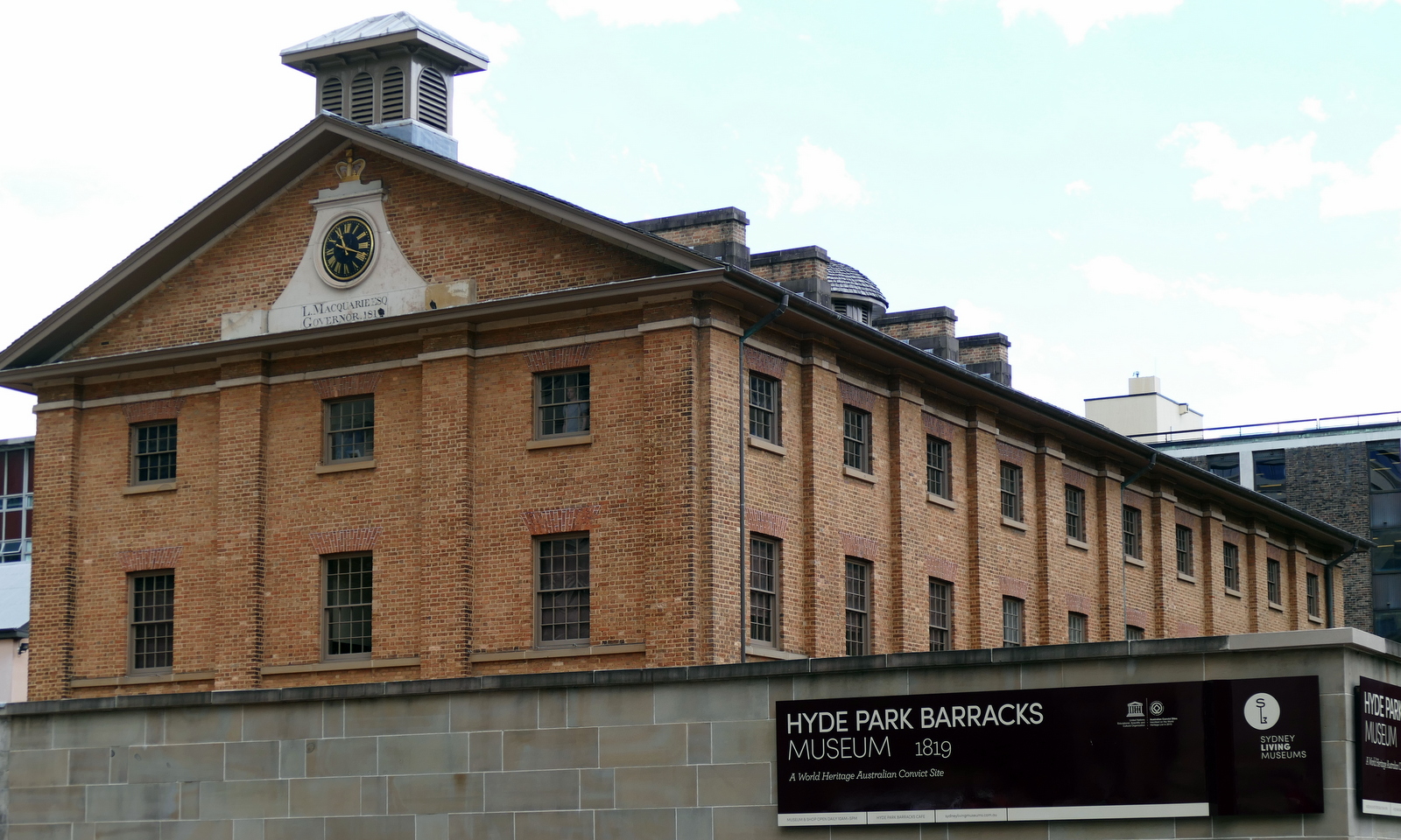 Old convict buildings are a big part of the city's heritage.