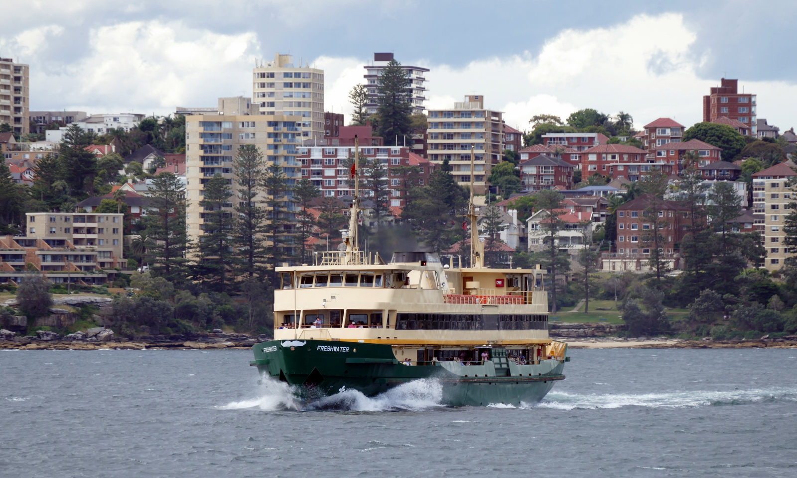 We ducked out of the walking tour to take the ferry to Manly beach.