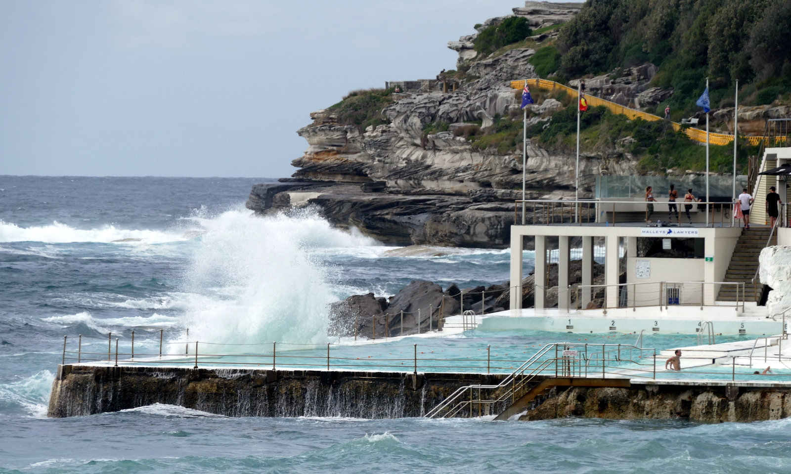 The Icebergs Club swimming pool which fills with ocean water, a brisk 76 degrees when we were there in the spring (November).