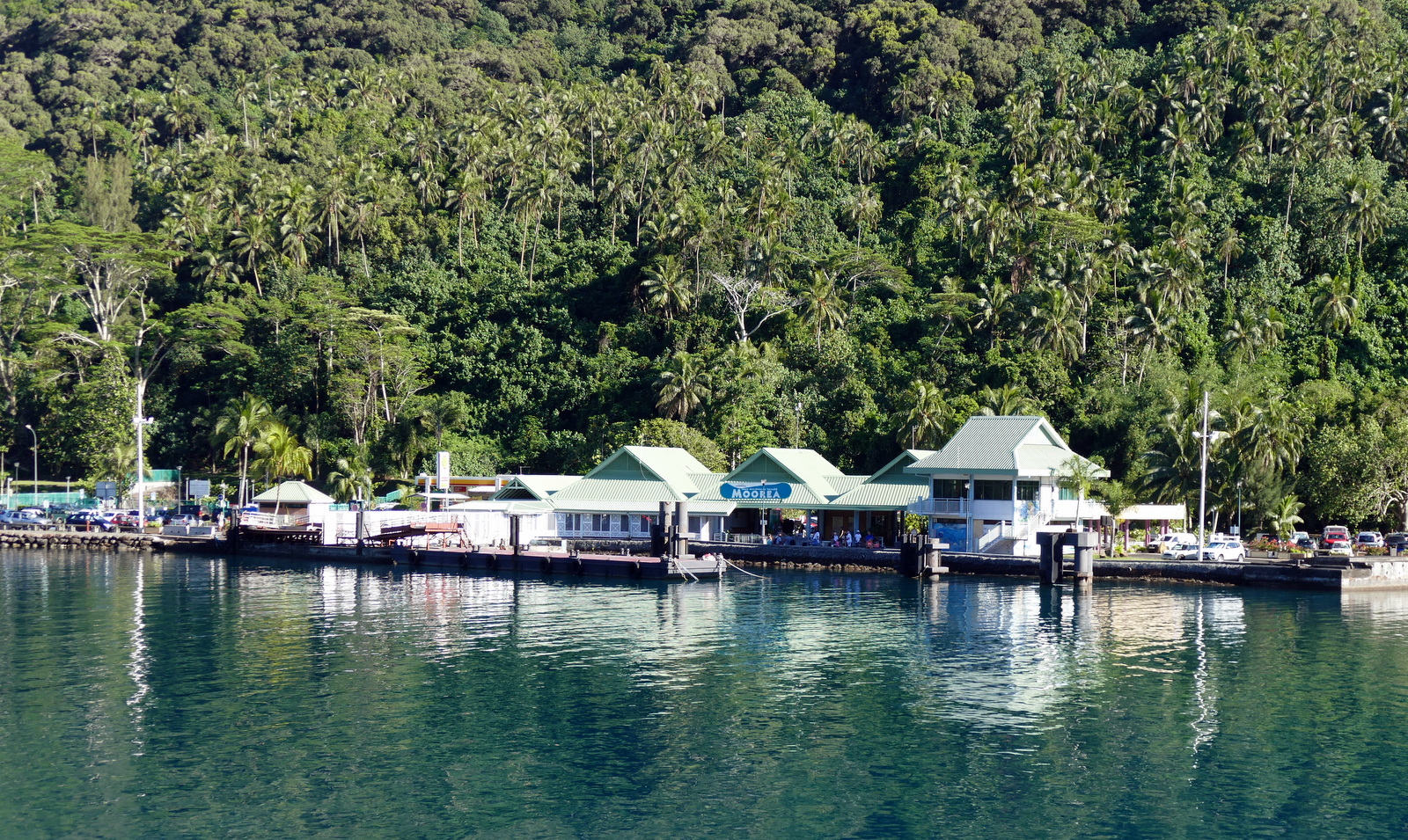 The ferry terminal on Moorea