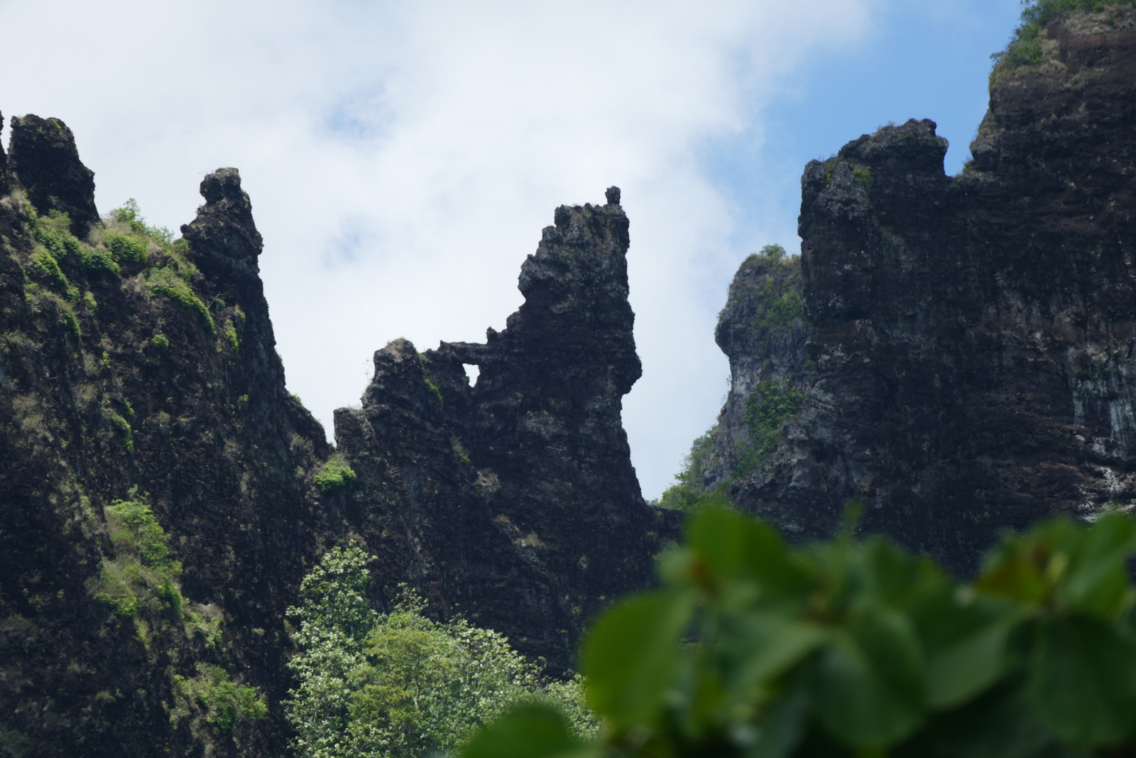 Another of his fascinations was seeing animated figures in the dramatic rock formations. This one is a gorilla playing a piano.