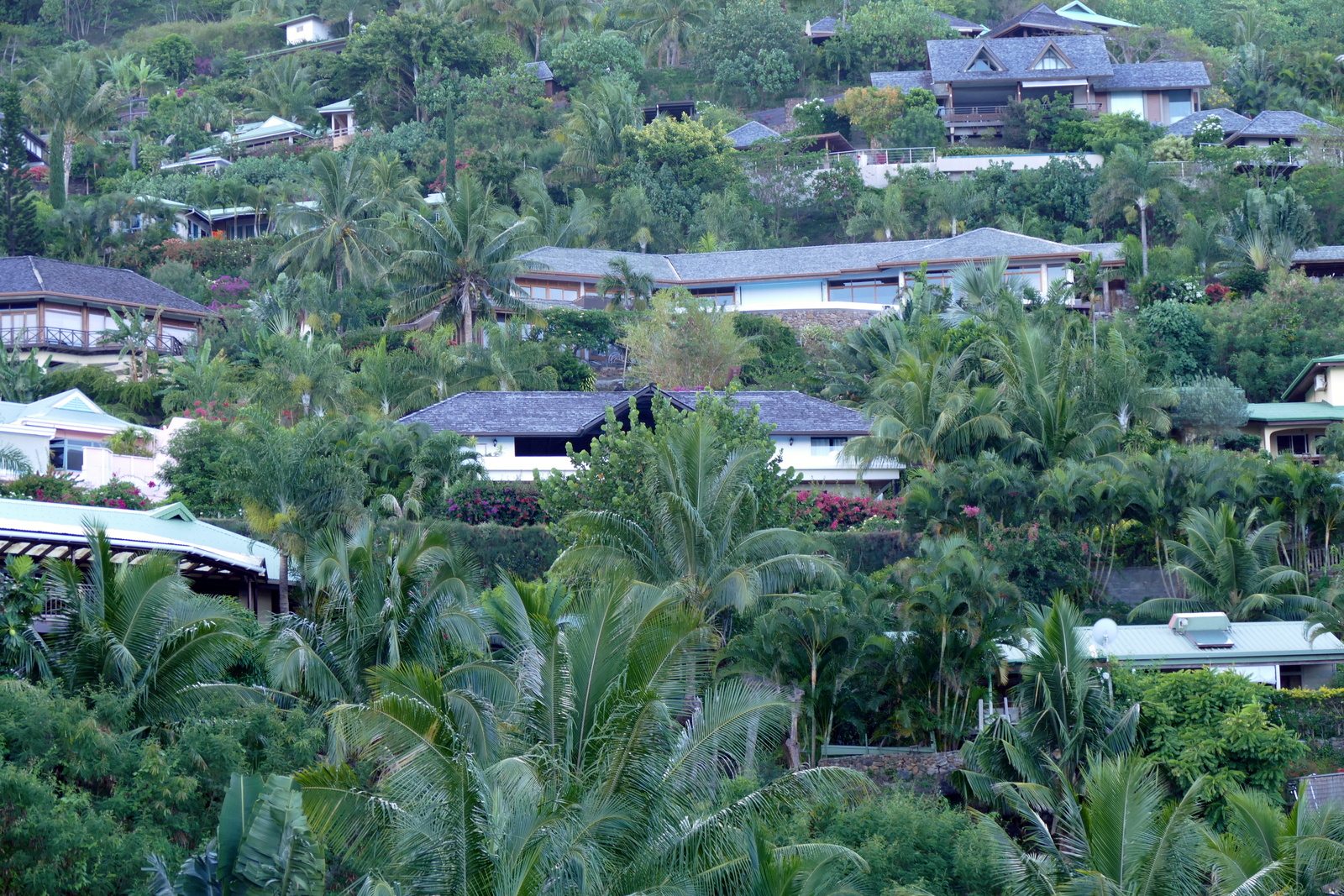 The Bella Vista Hotel on the hill.