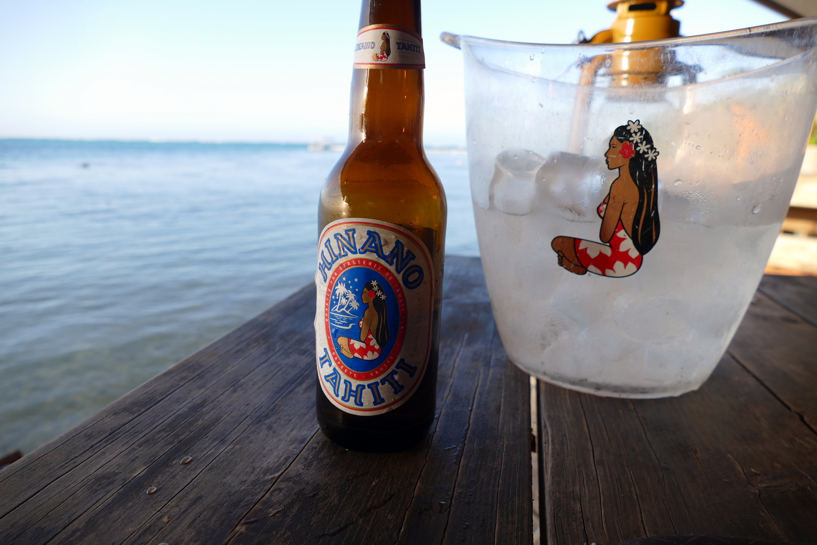 That evening we had dinner at the Moorea Beach Cafe featuring my favorite Hinano beer. Go ahead, check out their interesting website. 