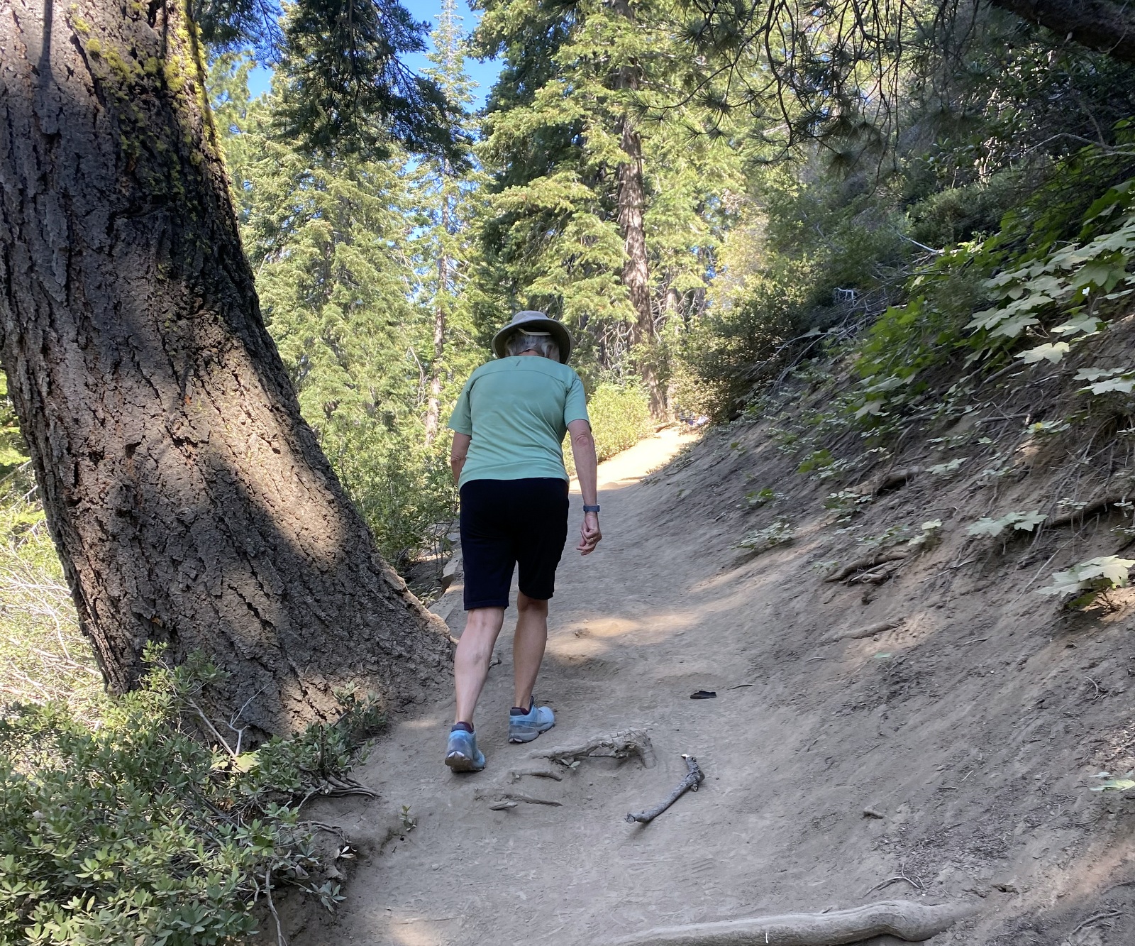 Hiking up Eagle Rock