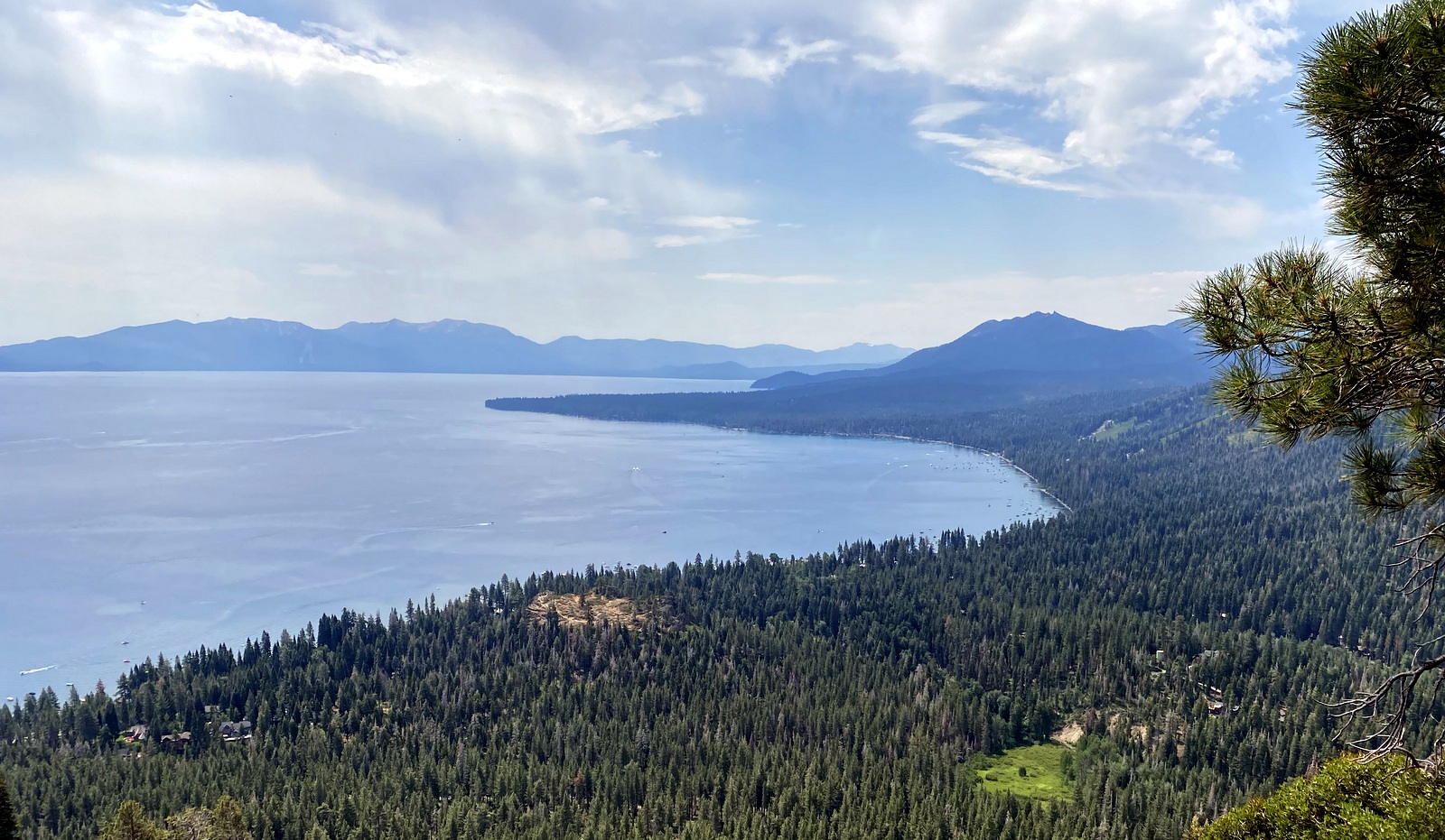 Eagle Rock a brown patch by the lake