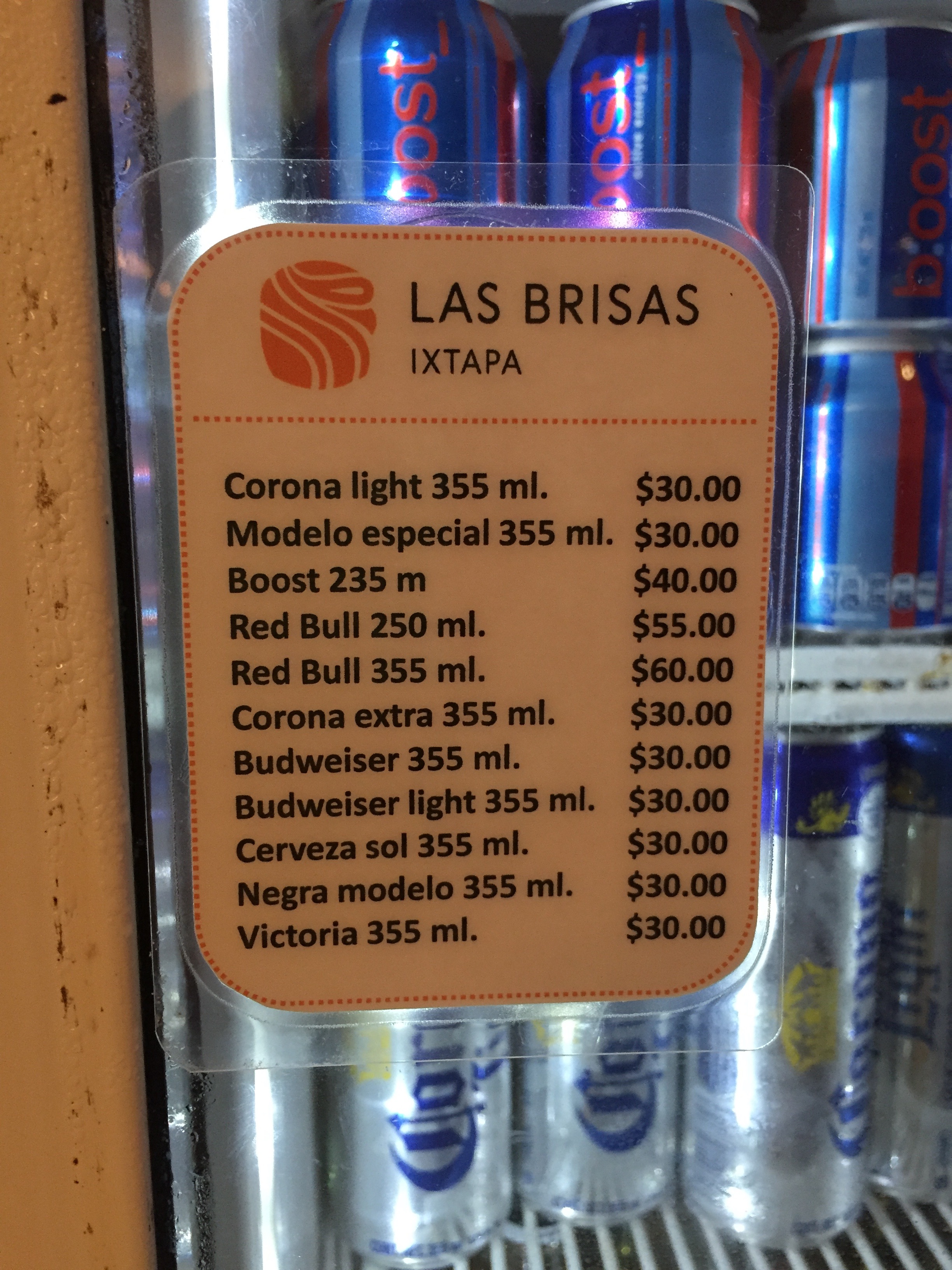 The beer is really cheap (after converting to pesos).