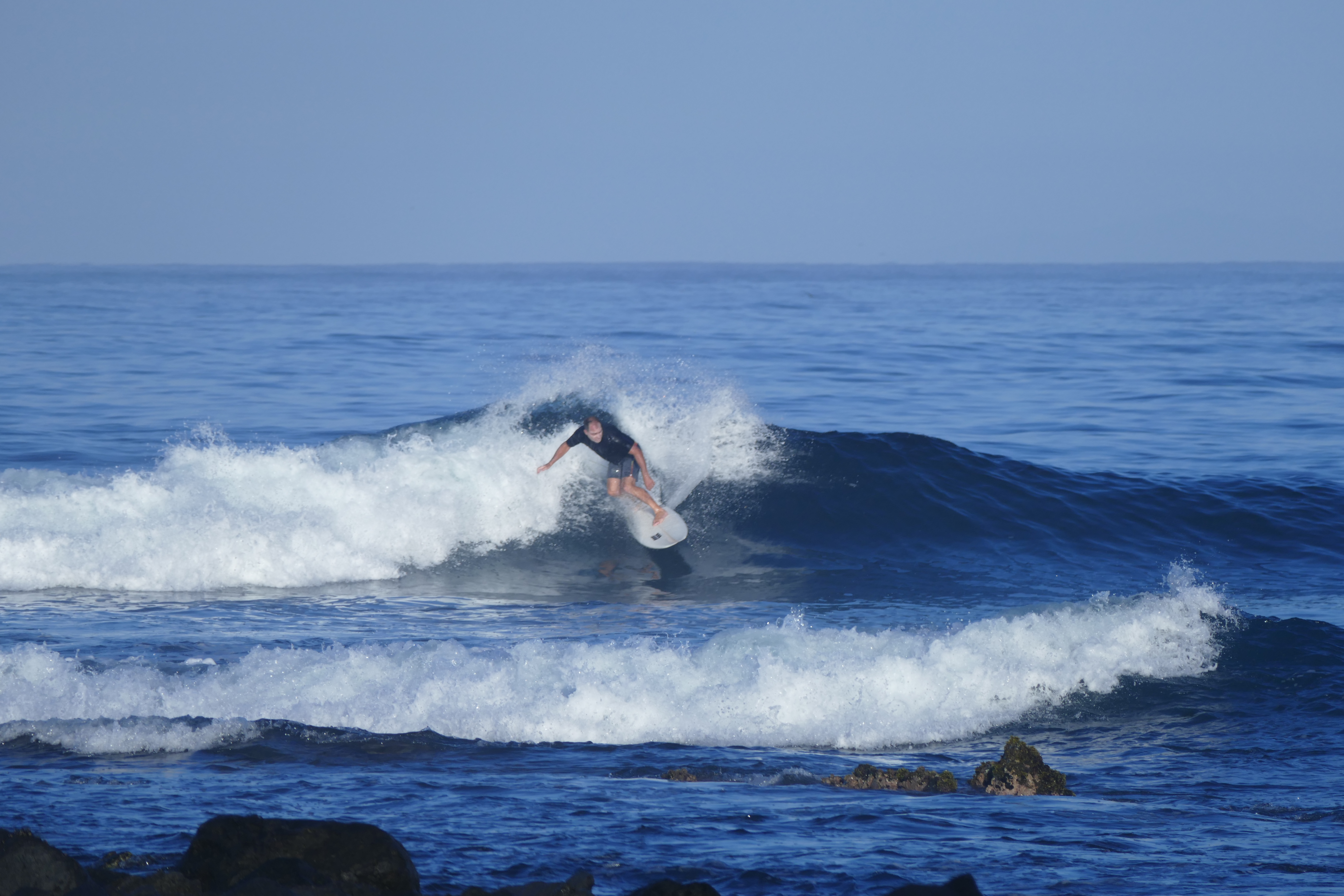 ...and watching the surfers...